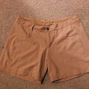 Tan Patagonia Hiking Shorts